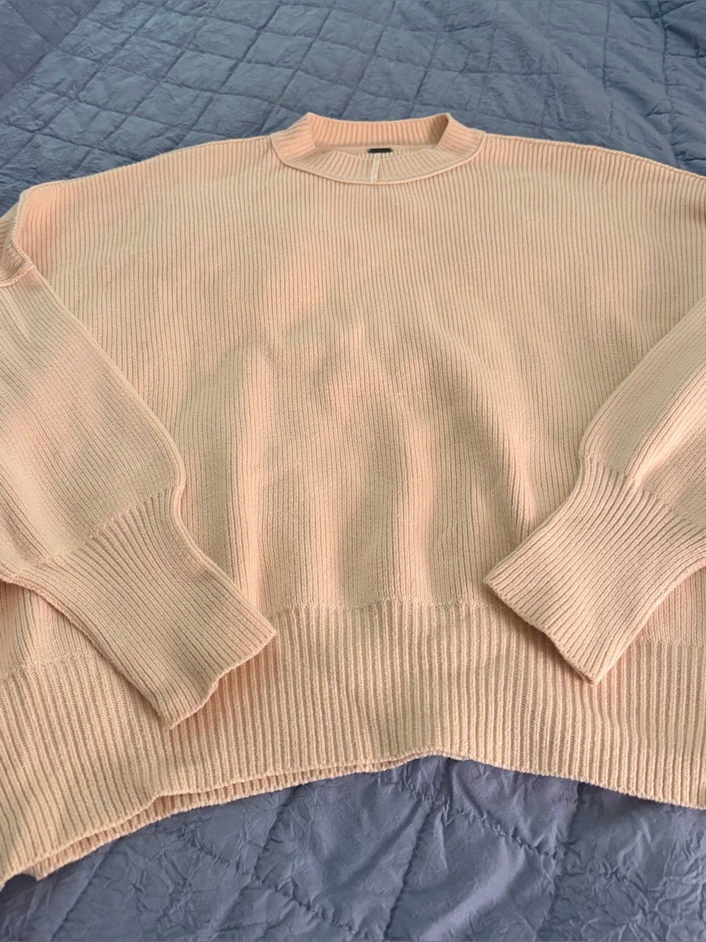 Free People Easy Street Oversized Cream sweater.  Size XS